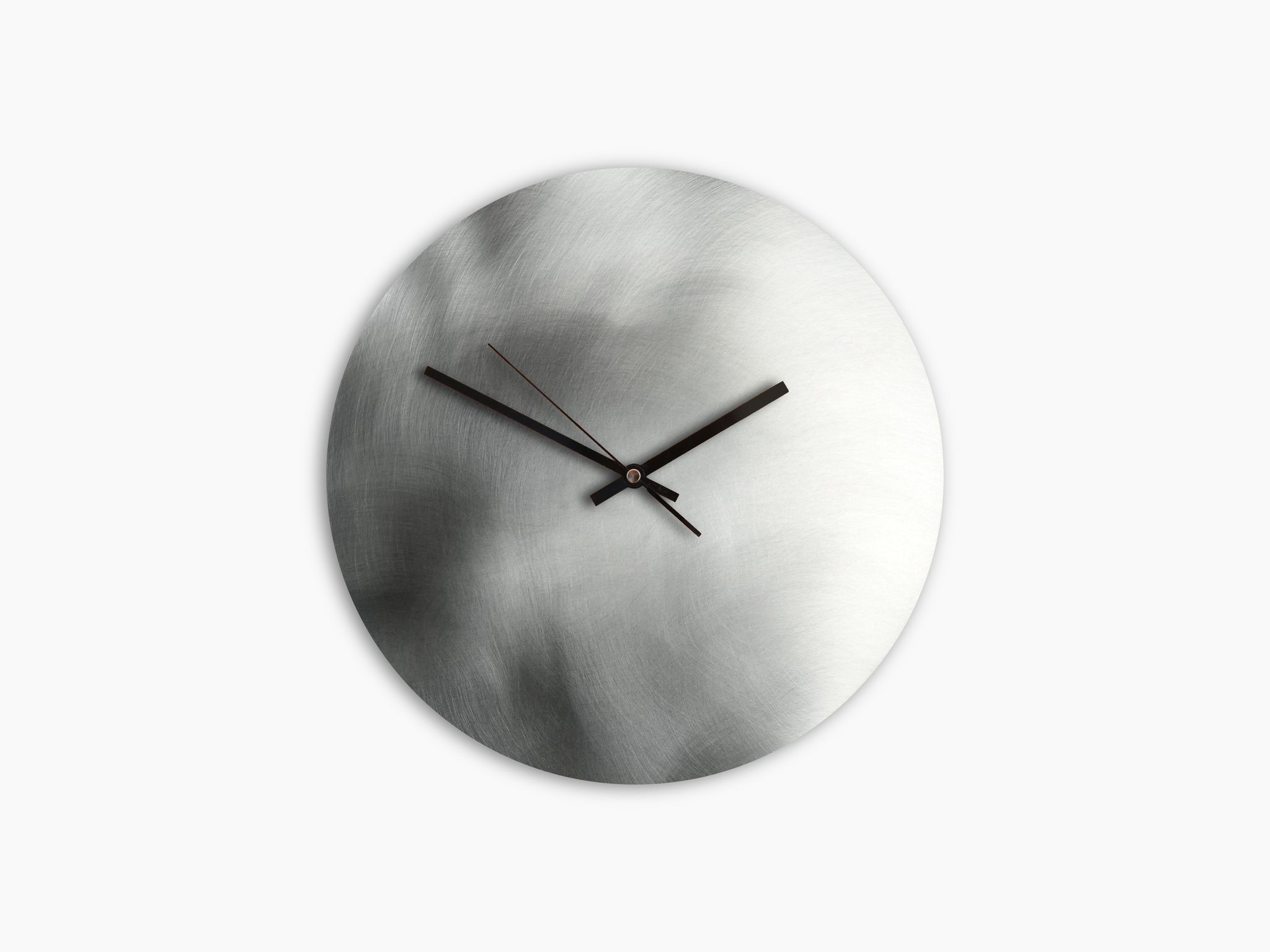 Silber Aluminium Wanduhr 