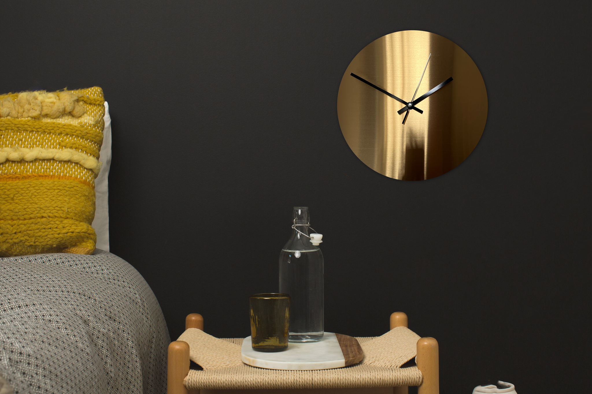 Titanium Gold Wall Clock - Various Sizes