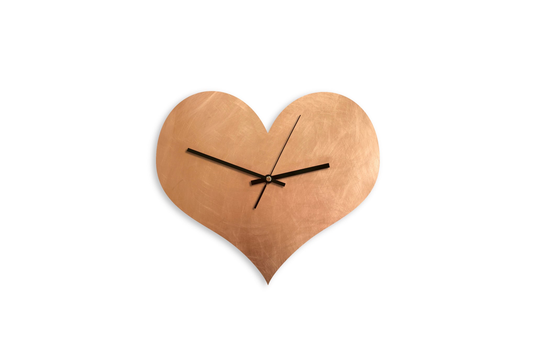 Copper HEART Wall Clock - Various Sizes