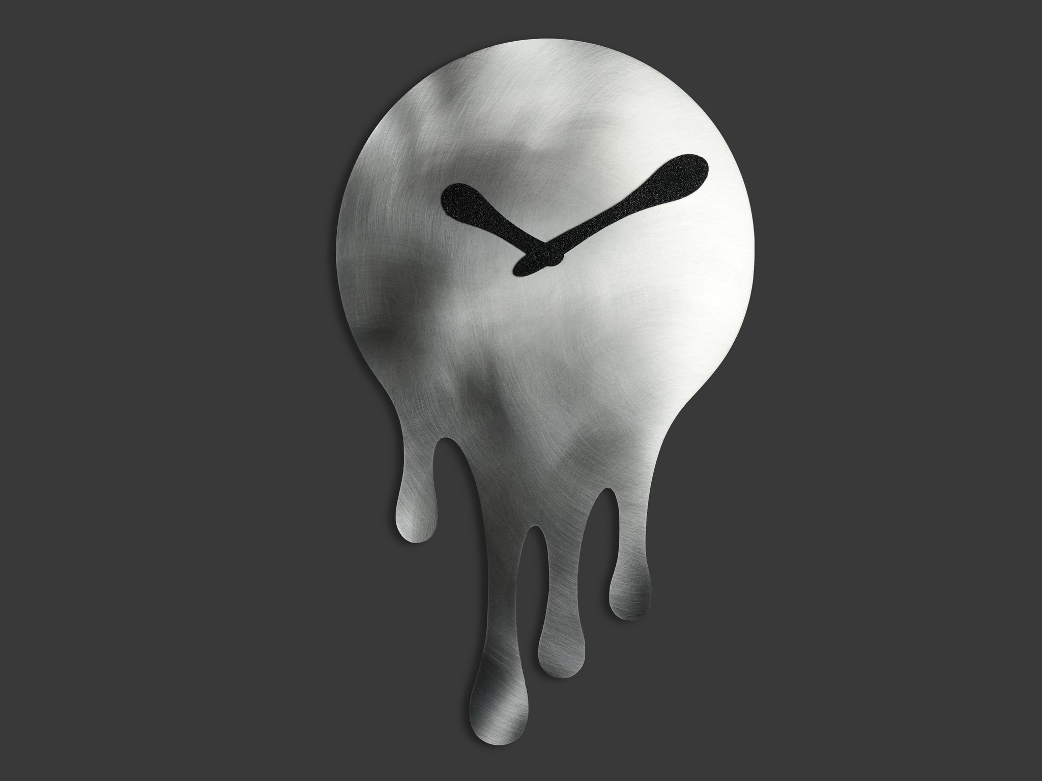 Silber Aluminium Wanduhr 
