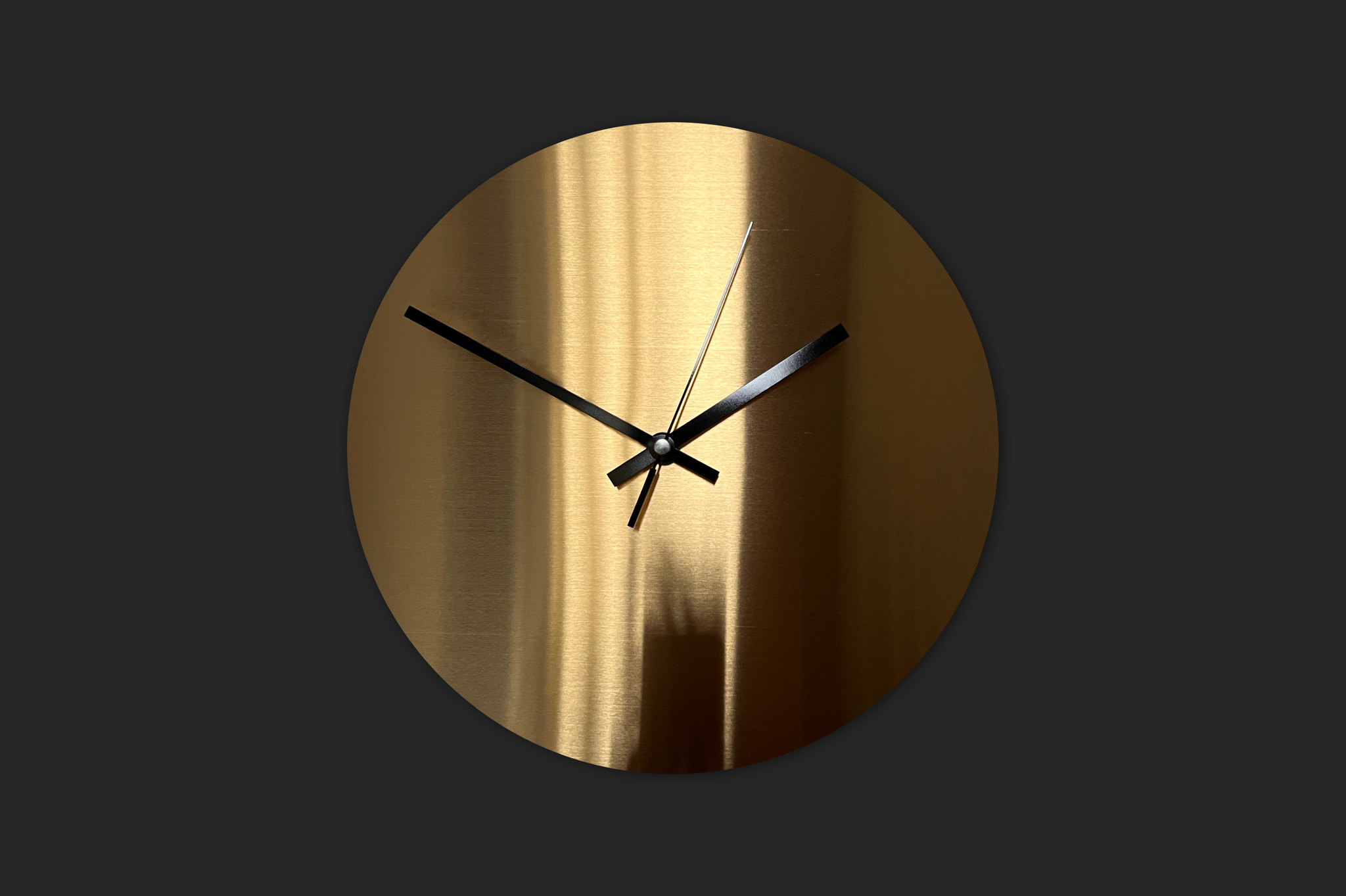 Titanium Gold Wall Clock - Various Sizes