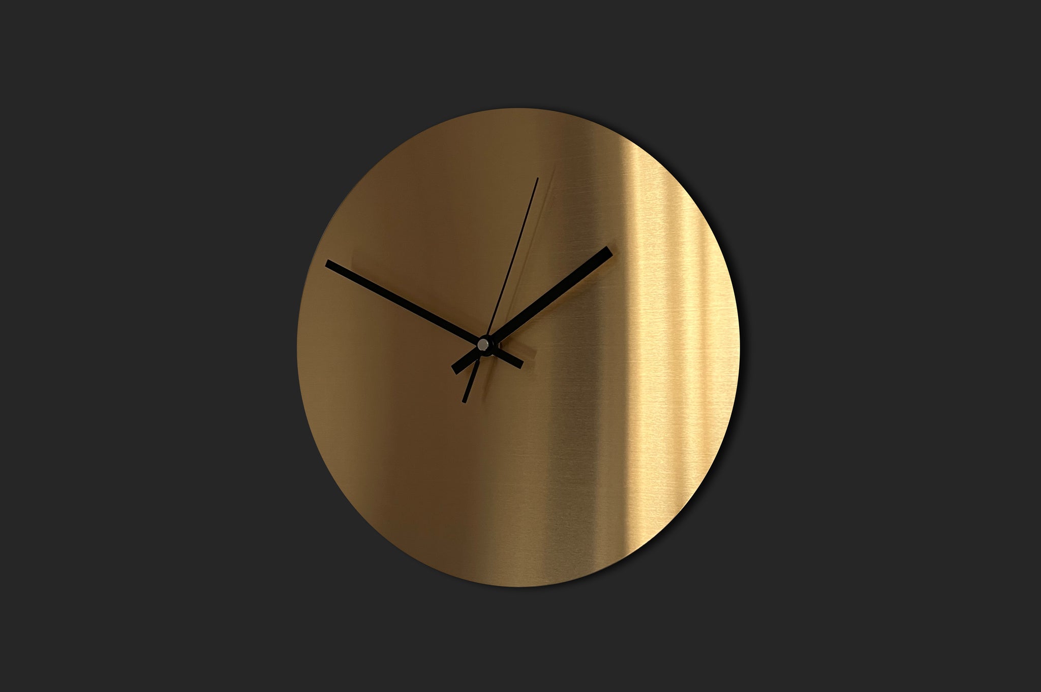 Titanium Gold Wall Clock - Various Sizes