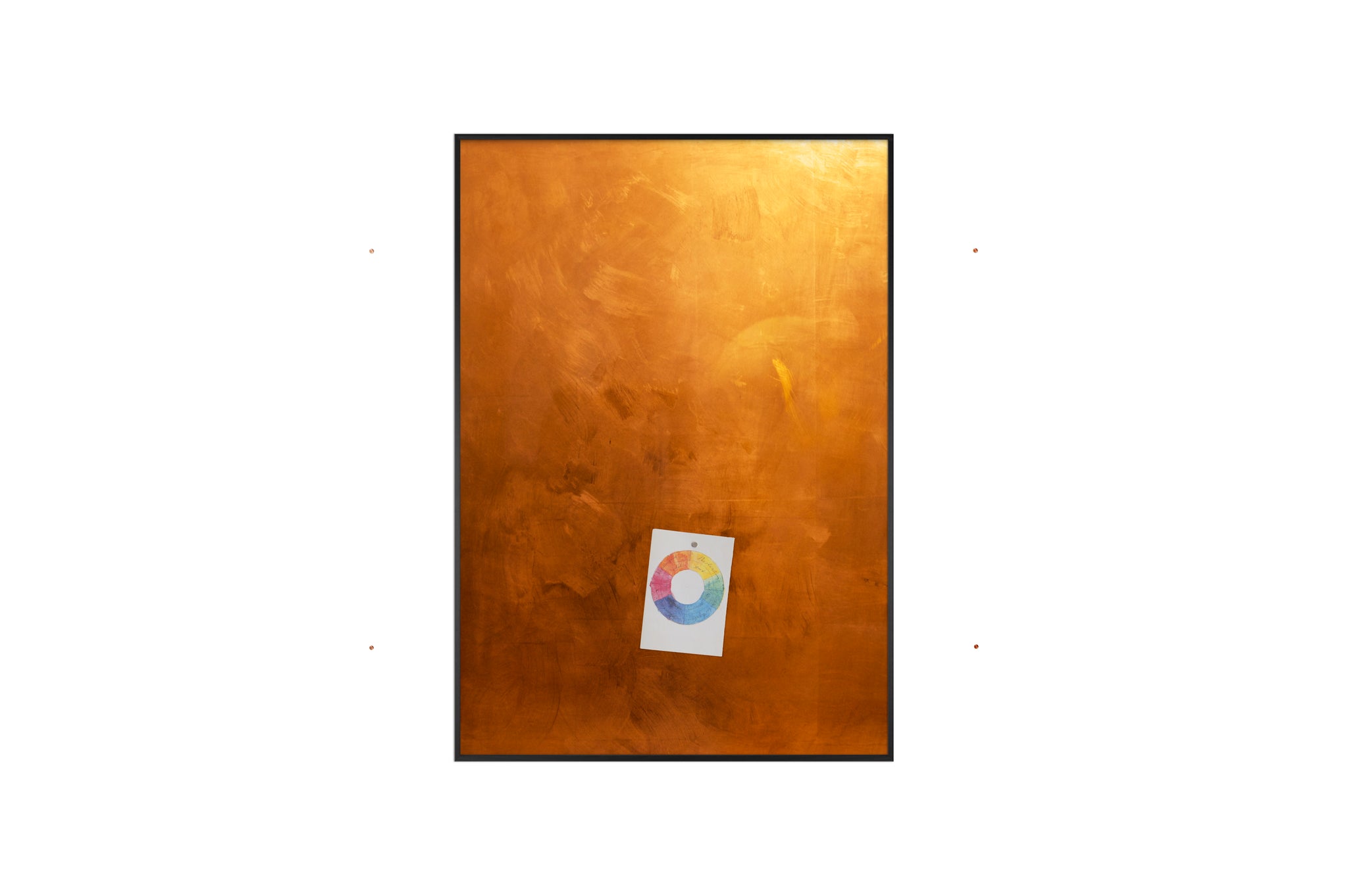 Gold/Copper Magnetwand / Whiteboard im Schwarzem Rahmen