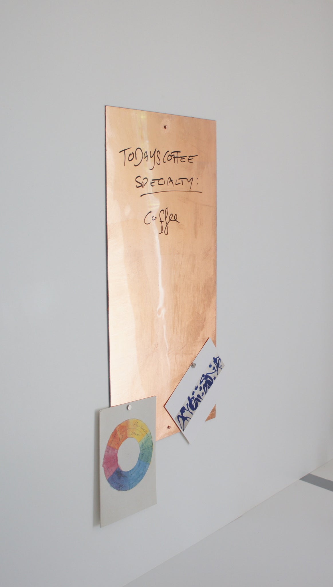 Kupfer Magnetwand / Whiteboard