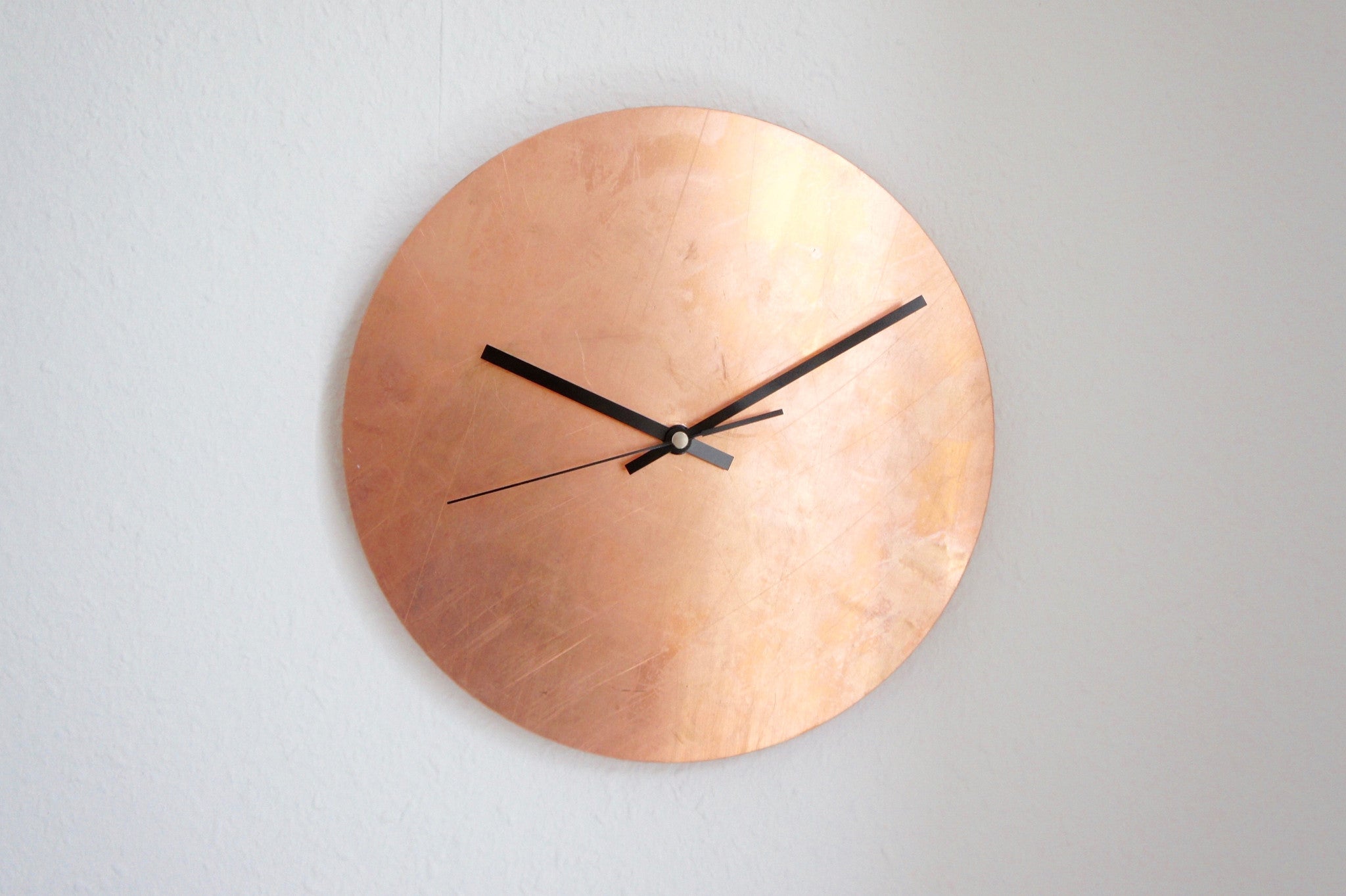 Copper Raw - mehrere Größen - Kupfer Wanduhr