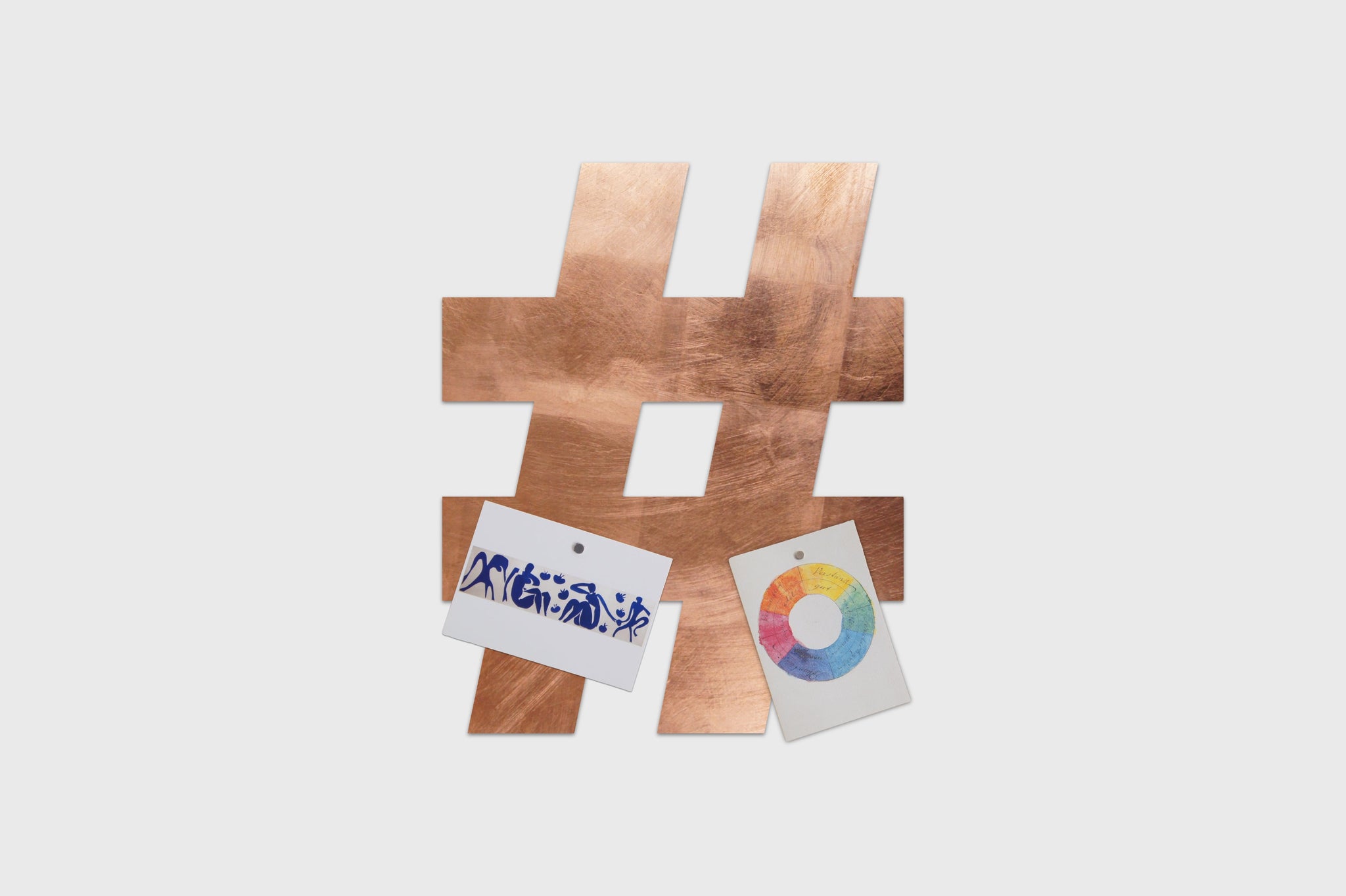 Hashtag Kupfer Magnettafel / Whiteboard