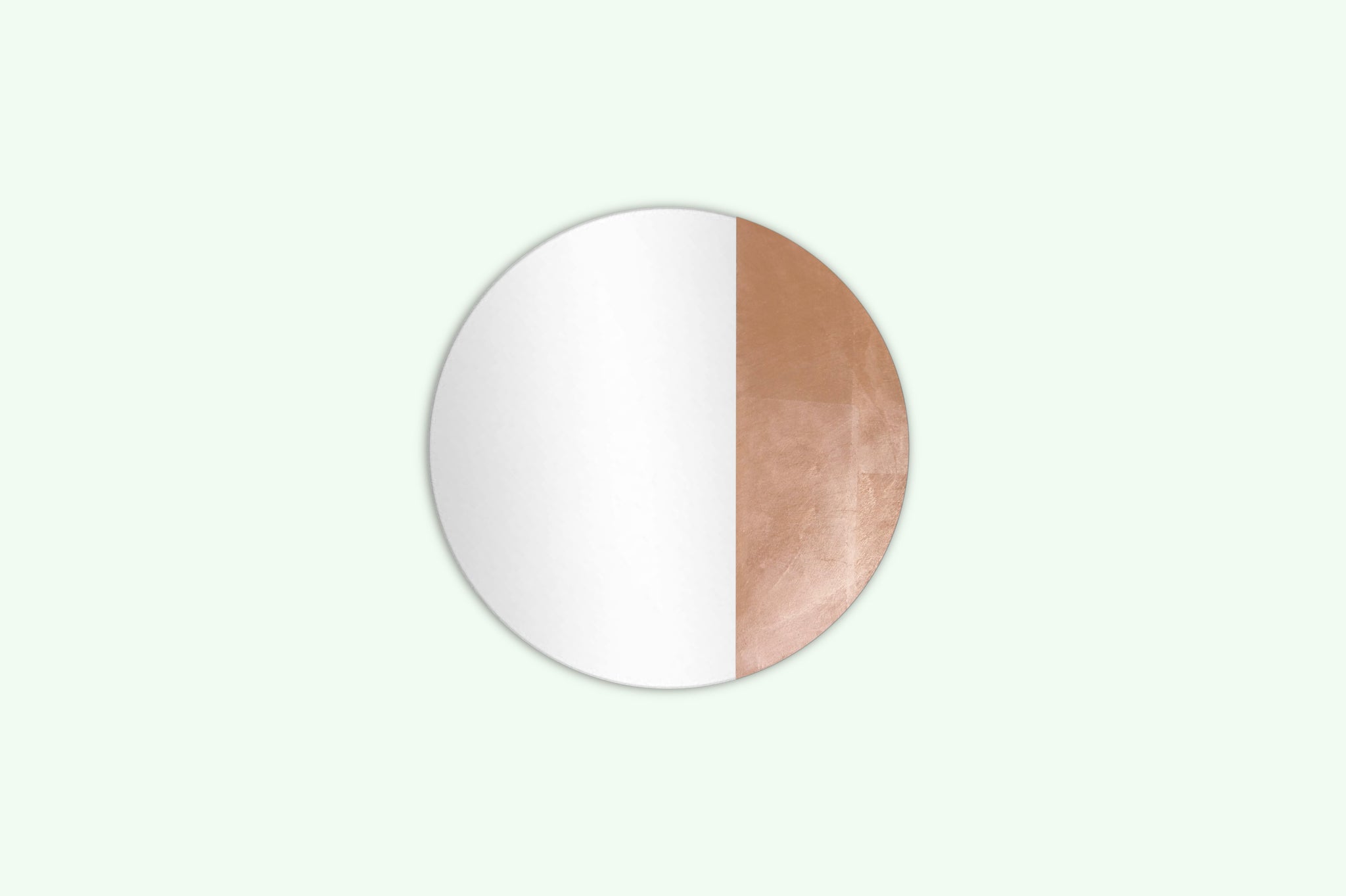 Kupfer spiegel copper wall mirror round sphere rund Wandspiegel handmade unique Unikat 