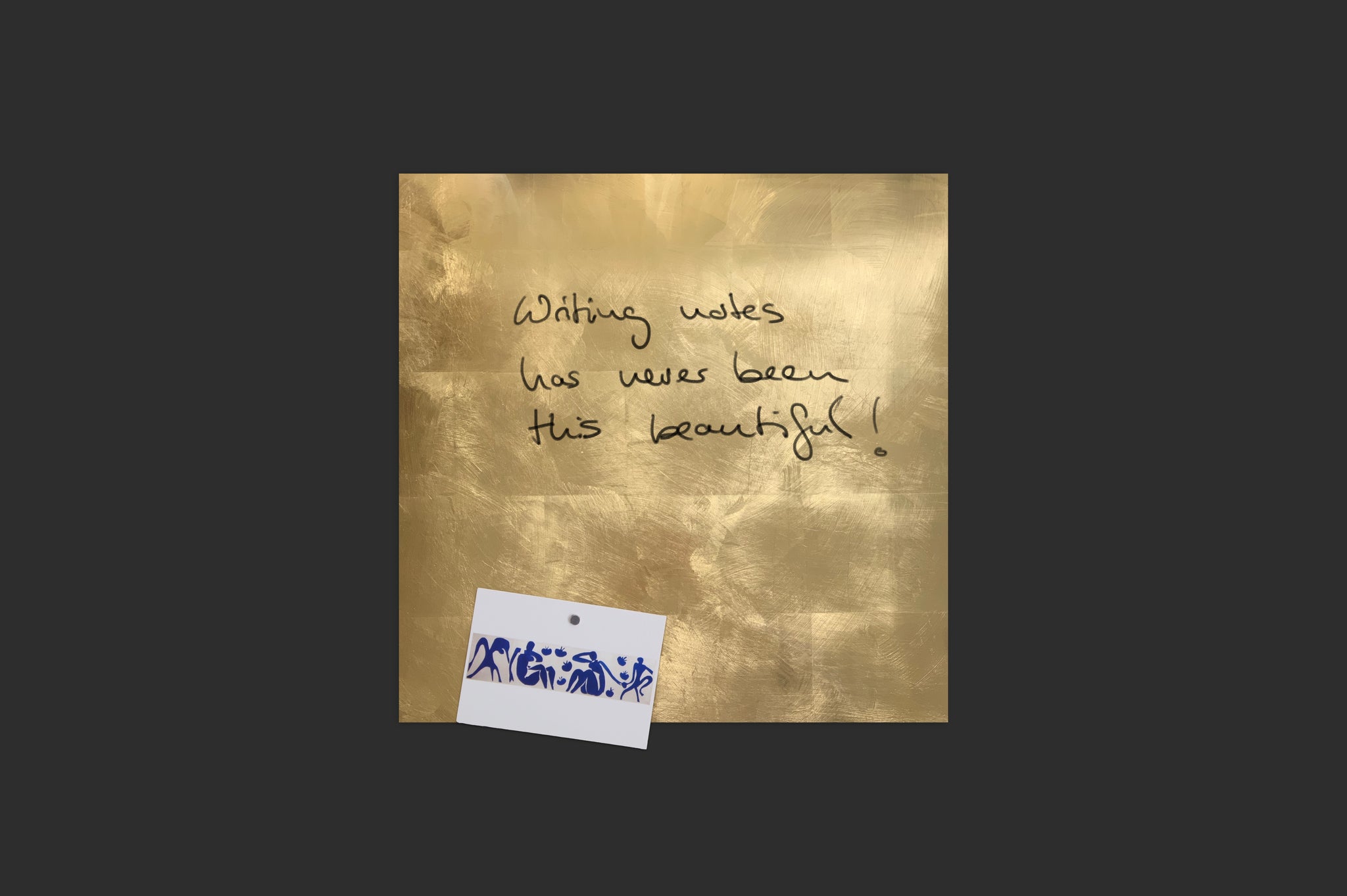 Gold Magnetwand / Whiteboard 
